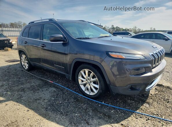 1C4PJLDB0GW138380 2016 JEEP CHEROKEE Charcoal Передня права чверть