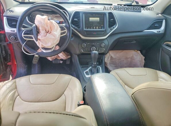 1C4PJLDB0HW559386 2017 JEEP CHEROKEE Maroon Առջևի վահանակի տեսք