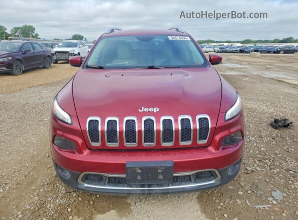 1C4PJLDB0HW559386 2017 JEEP CHEROKEE Maroon Դիմացի տեսք