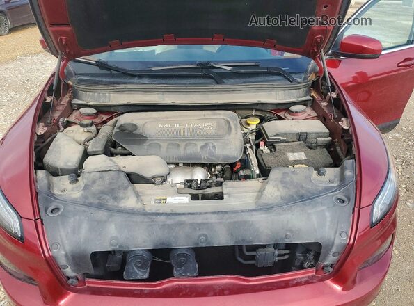 1C4PJLDB0HW559386 2017 JEEP CHEROKEE Maroon Շարժիչի բաժամունքի տեսք