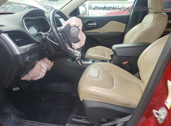 1C4PJLDB0HW559386 2017 JEEP CHEROKEE Maroon Սալոնի դիմացի տեսք