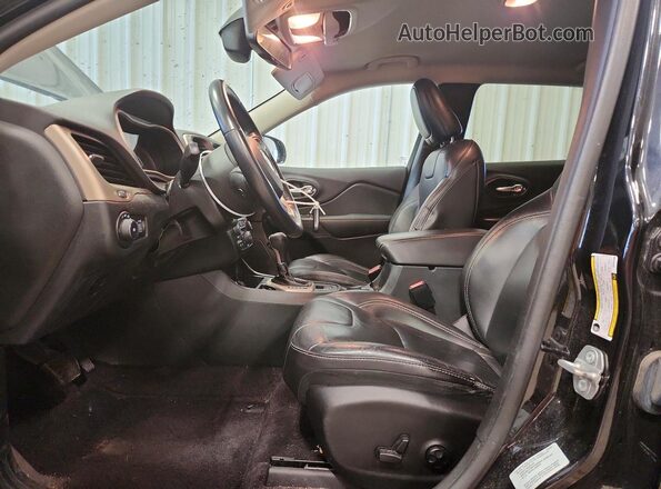 1C4PJLDB1GW281886 2016 JEEP CHEROKEE Black წინა სალონის ხედი