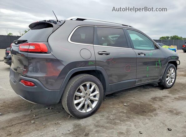 1C4PJLDB3HW522168 2017 JEEP CHEROKEE Gray Trasero derecho