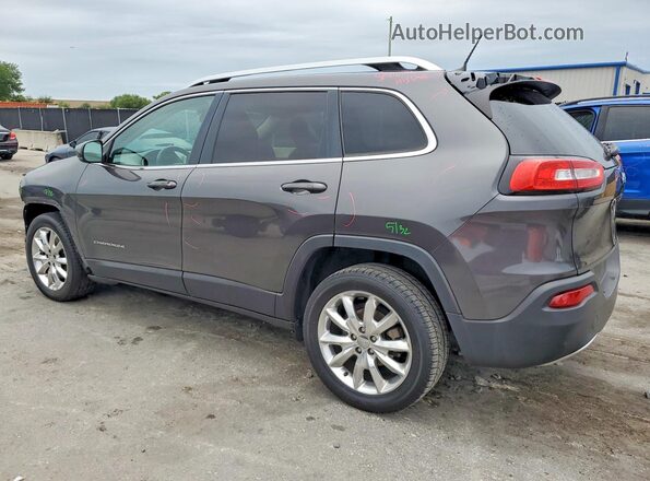 1C4PJLDB3HW522168 2017 JEEP CHEROKEE Gray Trasero izquierdo