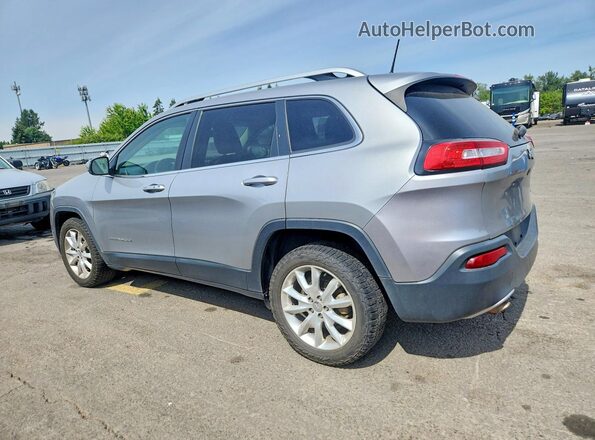 1C4PJLDB3HW566039 2017 JEEP CHEROKEE Silver Trasero izquierdo