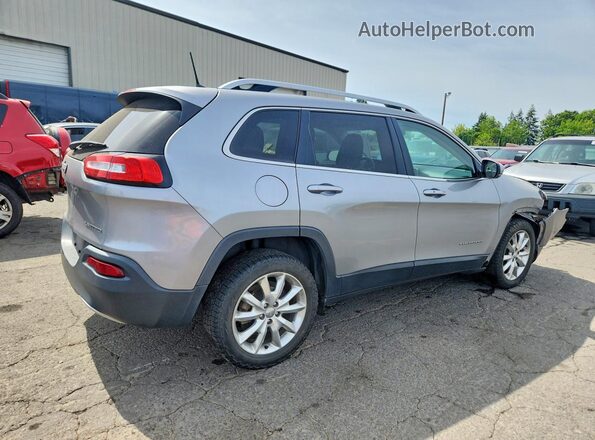 1C4PJLDB3HW566039 2017 JEEP CHEROKEE Silver Trasero derecho
