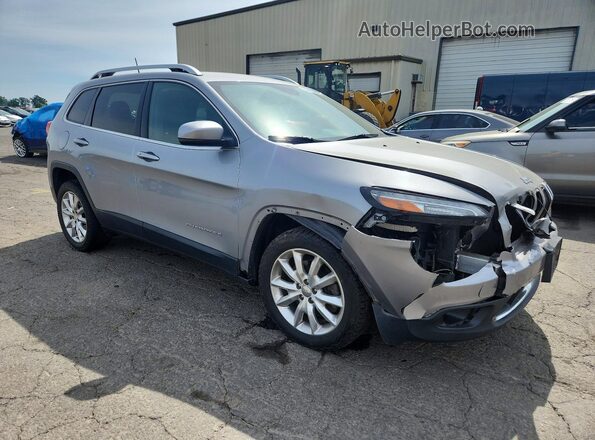 1C4PJLDB3HW566039 2017 JEEP CHEROKEE Silver Delantero derecho