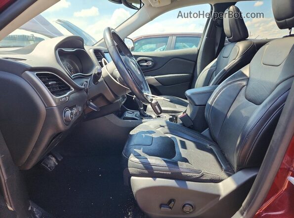 1C4PJLDB3KD343146 2019 JEEP CHEROKEE Red Widok wnętrza z przodu