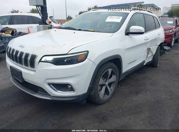 1C4PJLDB4KD196061 2019 JEEP CHEROKEE White წინა მარცხენა ხედი სამი მეოთხედიდან