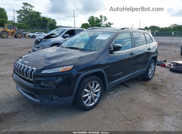 1C4PJLDB5JD565315 2018 JEEP CHEROKEE Black Առջևի ձախ երեք քառորդ տեսարան