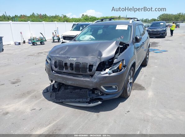 1C4PJLDB5KD170262 2019 JEEP CHEROKEE Gray Առջևի ձախ երեք քառորդ տեսարան