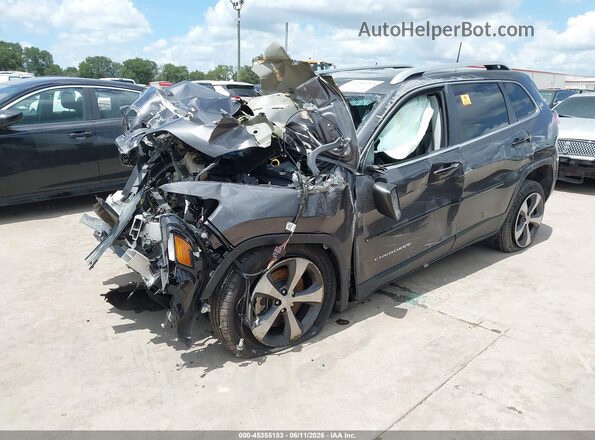 1C4PJLDB5KD428733 2019 JEEP CHEROKEE Gray Vista tres cuartos delantera izquierda