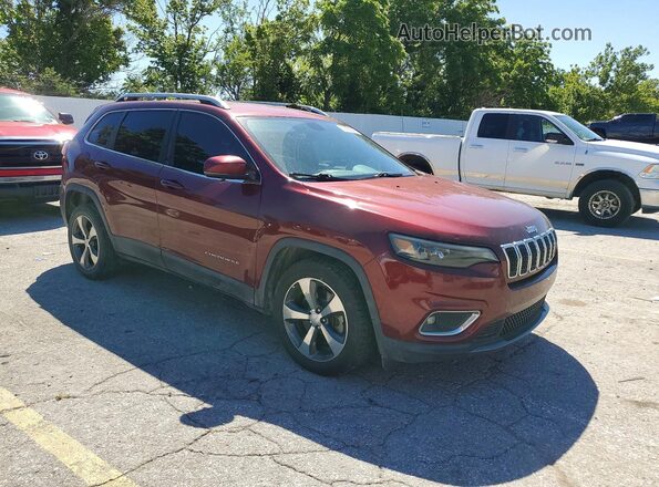 1C4PJLDB6KD302297 2019 JEEP CHEROKEE Burgundy Առջևի աջ