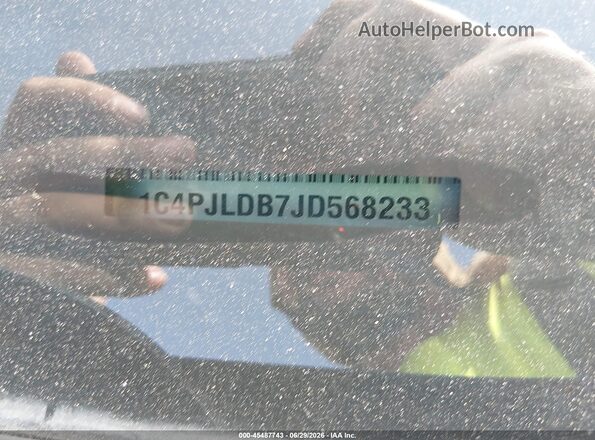 1C4PJLDB7JD568233 2018 JEEP CHEROKEE Black Вид підкапотного простору