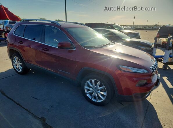1C4PJLDB8GW191716 2016 JEEP CHEROKEE Красный Передняя правая четверть