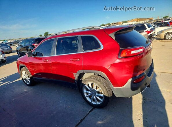 1C4PJLDB8GW191716 2016 JEEP CHEROKEE Красный Задняя левая четверть