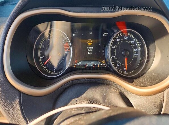 1C4PJLDB8GW191716 2016 JEEP CHEROKEE Красный Вид щитка приборов