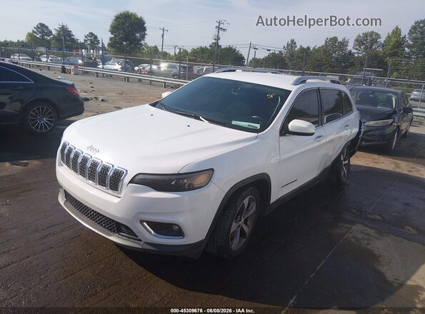 1C4PJLDB8KD296051 2019 JEEP CHEROKEE White წინა მარცხენა ხედი სამი მეოთხედიდან