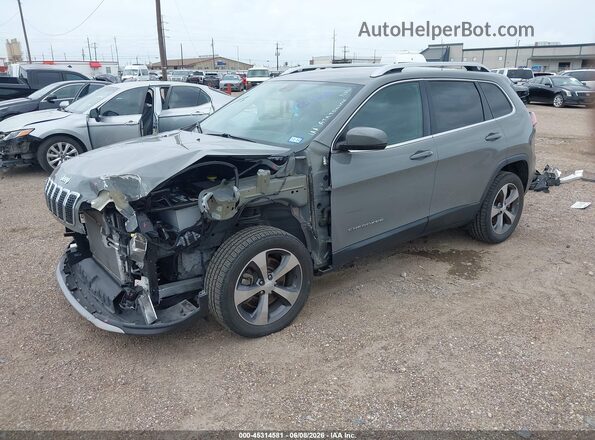 1C4PJLDB8KD373503 2019 JEEP CHEROKEE Gray Առջևի ձախ երեք քառորդ տեսարան