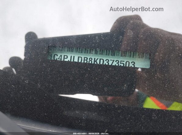 1C4PJLDB8KD373503 2019 JEEP CHEROKEE Gray Շարժիչի բաժամունքի տեսք