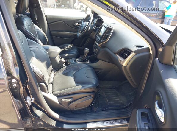 1C4PJLDS3GW257007 2016 JEEP CHEROKEE Black წინა სალონის ხედი