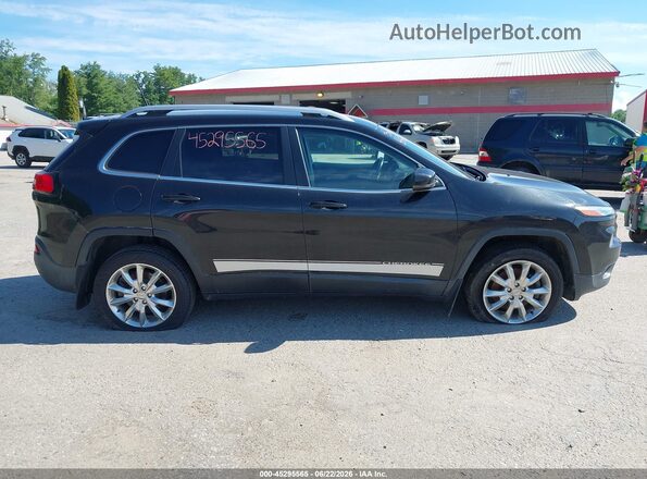 1C4PJLDS3GW257007 2016 JEEP CHEROKEE Black უკანა სალონის ხედი