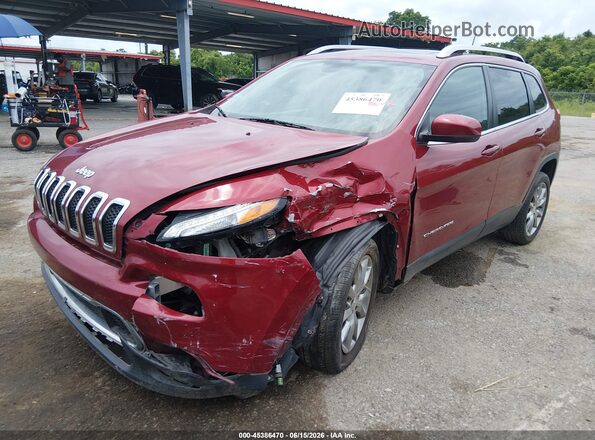 1C4PJLDS6HD216674 2017 JEEP CHEROKEE Maroon წინა მარცხენა ხედი სამი მეოთხედიდან