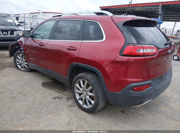 1C4PJLDS6HD216674 2017 JEEP CHEROKEE Maroon უკანა მარცხენა