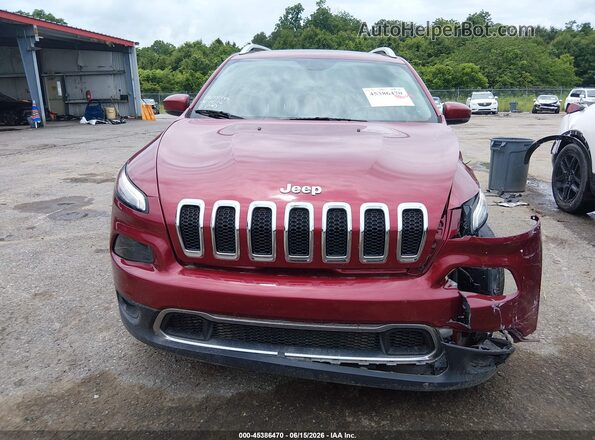 1C4PJLDS6HD216674 2017 JEEP CHEROKEE Maroon უკანა სალონის ხედი