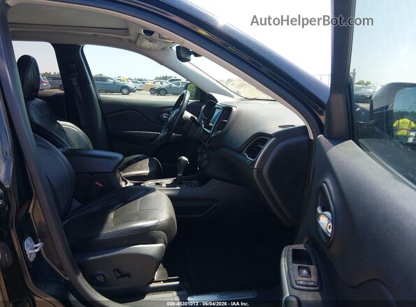 1C4PJLDX6KD243120 2019 JEEP CHEROKEE Black Widok wnętrza z przodu