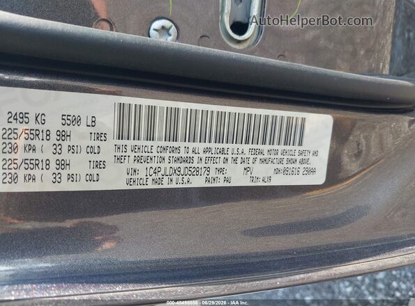 1C4PJLDX9JD528179 2018 JEEP CHEROKEE Серый Вид подкапотного пространства