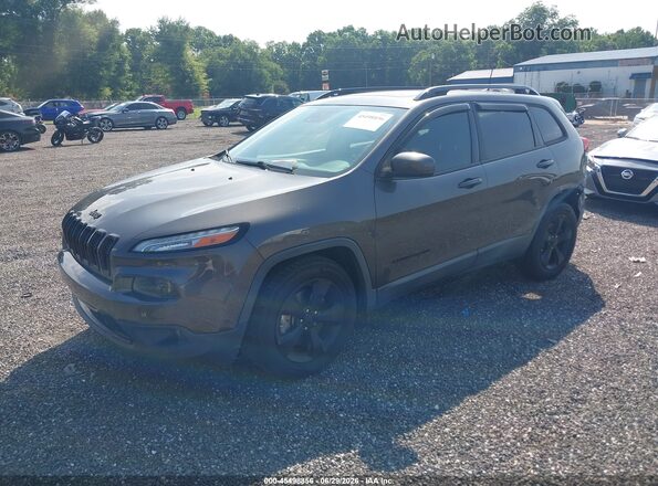 1C4PJLDX9JD528179 2018 JEEP CHEROKEE Серый Передняя левая четверть