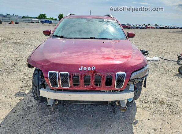 1C4PJLLB0KD185415 2019 JEEP CHEROKEE Red Front view