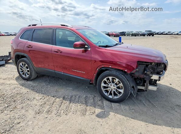 1C4PJLLB0KD185415 2019 JEEP CHEROKEE Red Front right