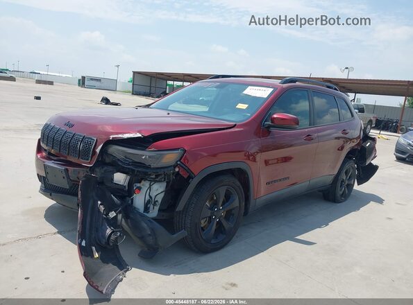 1C4PJLLB1LD515953 2020 JEEP CHEROKEE Burgundy Vista tres cuartos delantera izquierda