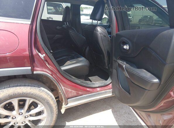 1C4PJLLB2KD176277 2019 JEEP CHEROKEE Red Widok naklejki z numerem VIN