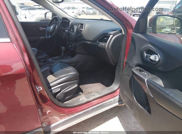1C4PJLLB2KD176277 2019 JEEP CHEROKEE Red Widok wnętrza z przodu