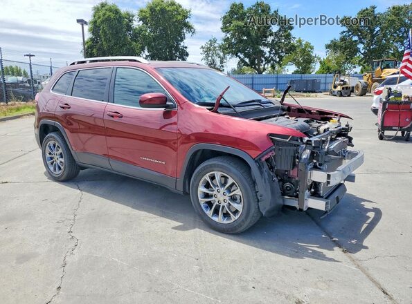 1C4PJLLB2KD284804 2019 JEEP CHEROKEE Burgundy წინა მარჯვენა