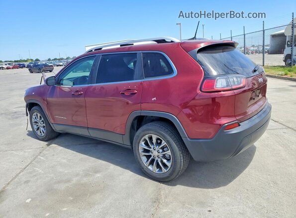 1C4PJLLB2KD284804 2019 JEEP CHEROKEE Burgundy უკანა მარცხენა