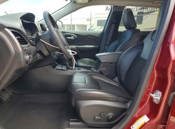 1C4PJLLB2KD284804 2019 JEEP CHEROKEE Burgundy წინა სალონის ხედი