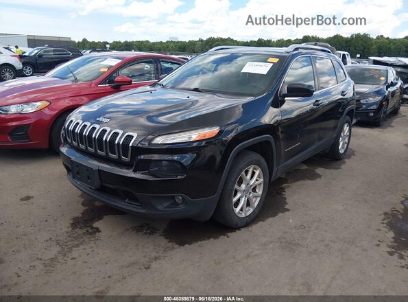 1C4PJLLB4JD504121 2018 JEEP CHEROKEE Black წინა მარცხენა ხედი სამი მეოთხედიდან