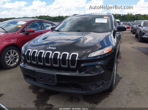 1C4PJLLB4JD504121 2018 JEEP CHEROKEE Black ხელსაწყოთა პანელის ხედი