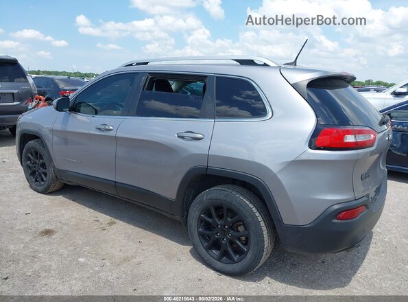 1C4PJLLB4JD621682 2018 JEEP CHEROKEE Silver Trasero izquierdo