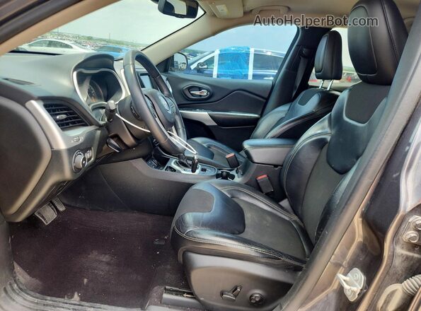 1C4PJLLB4JD621827 2018 JEEP CHEROKEE Gray წინა სალონის ხედი