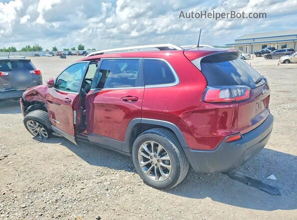 1C4PJLLB4KD344517 2019 JEEP CHEROKEE Burgundy უკანა მარცხენა