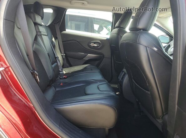 1C4PJLLB4KD344517 2019 JEEP CHEROKEE Burgundy უკანა სალონის ხედი