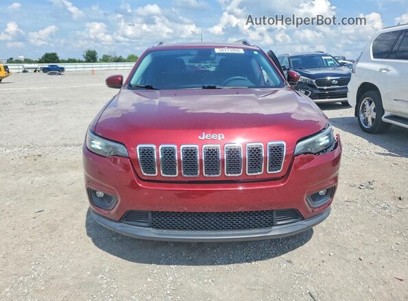 1C4PJLLB4KD344517 2019 JEEP CHEROKEE Burgundy წინა ხედი