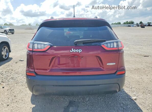 1C4PJLLB4KD344517 2019 JEEP CHEROKEE Burgundy უკანა ხედი