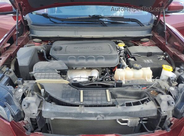 1C4PJLLB4KD344517 2019 JEEP CHEROKEE Burgundy ძრავის განყოფილების ხედი