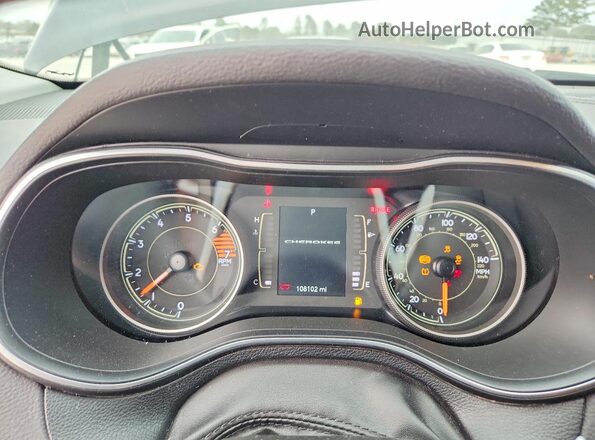 1C4PJLLB5KD110855 2019 JEEP CHEROKEE Black Instrument cluster view
